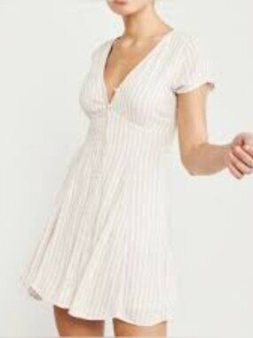 Abercrombie & Fitch Button Down Striped Dress